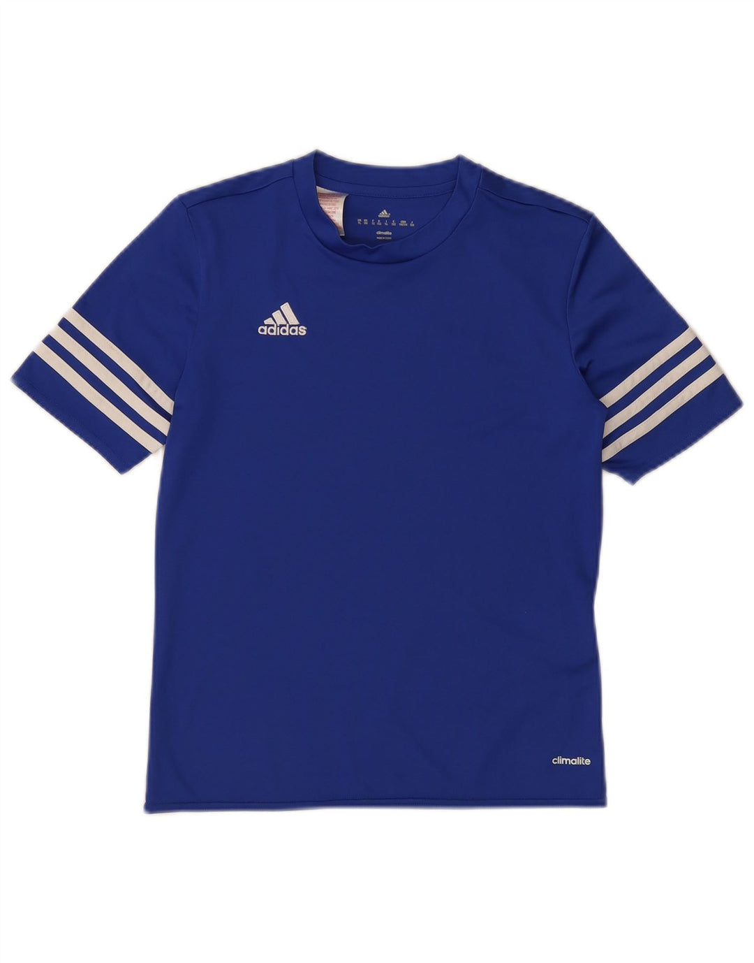 Adidas Chłopięca koszulka Climalite Top 11-12 lat, duża, niebieska, poliester