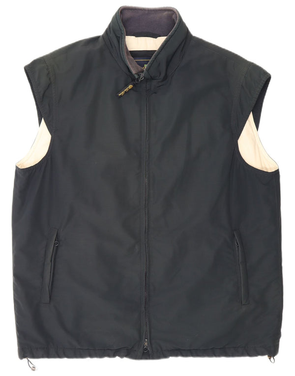 Kamizelka męska Loro Piana UK 42 XL Czarna, dziewicza wełna