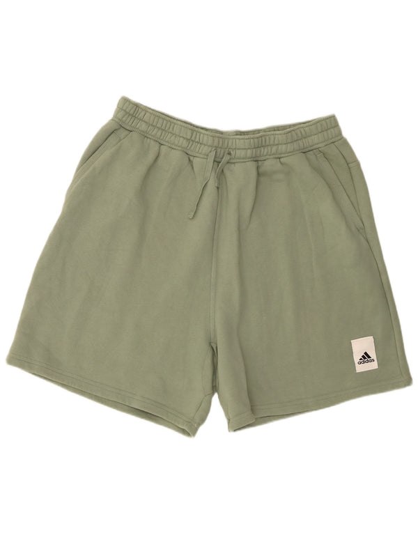 Męskie spodenki sportowe Adidas 2XL, zielone, bawełniane
