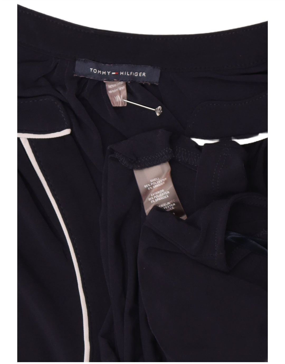 Damska bluzka TOMMY HILFIGER UK 14, średni granatowy poliester