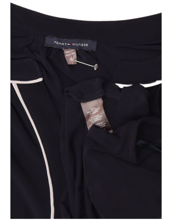 Damska bluzka TOMMY HILFIGER UK 14, średni granatowy poliester
