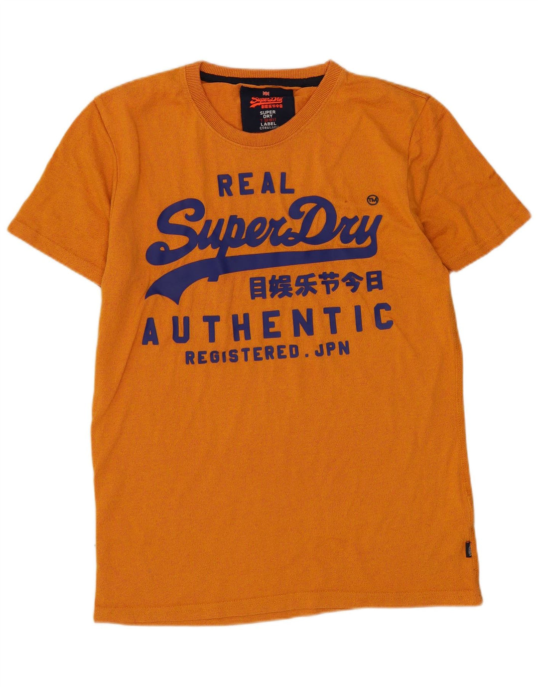 Męski T-shirt Superdry z grafiką, mały, pomarańczowy, bawełniany