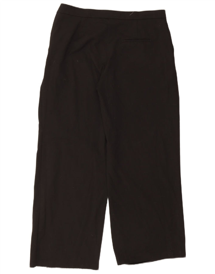 Damskie proste spodnie chino Zara XL W32 L32 Czarny poliester