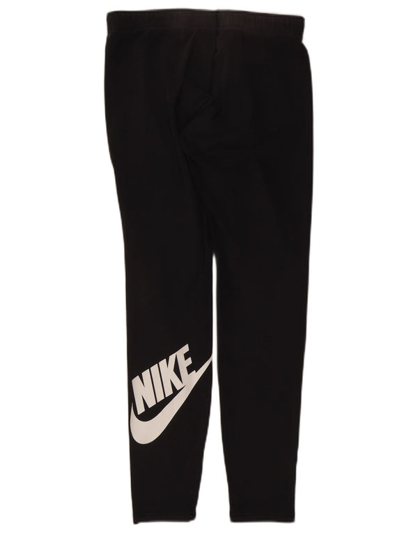 Damskie legginsy Nike Graphic UK 14, duże, czarne, bawełniane