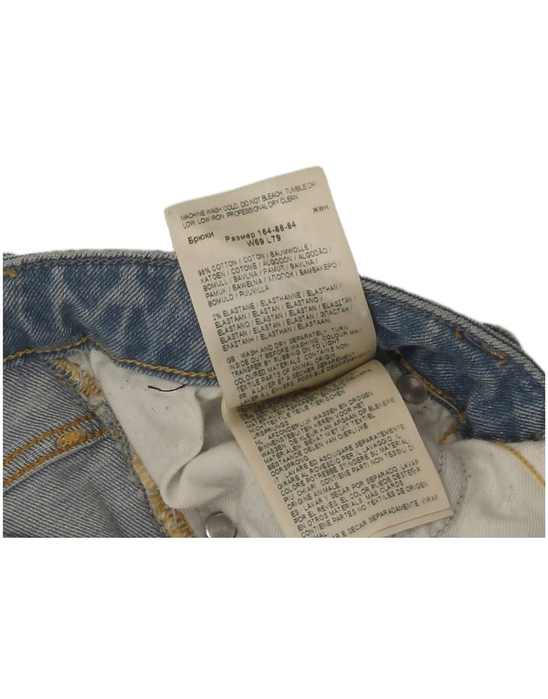 Damskie jeansy Lee Elly Slim W27 L31 Niebieskie bawełniane