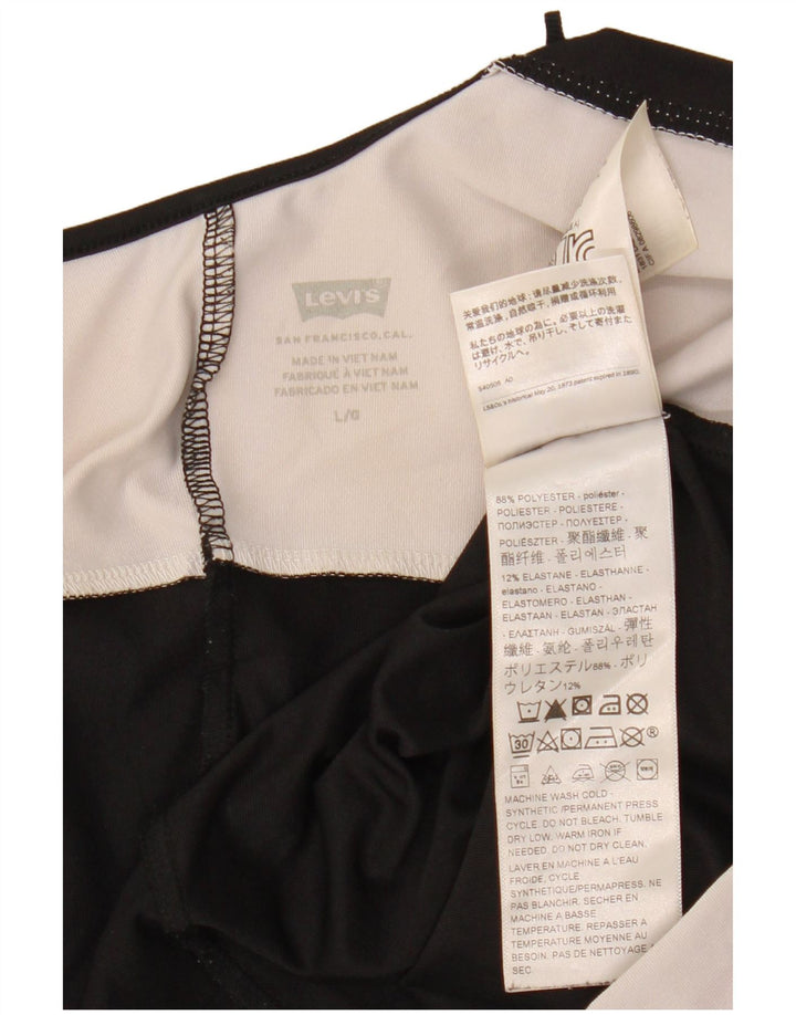 Damskie body bez rękawów LEVI'S z grafiką UK 14, duże czarne bloki kolorów