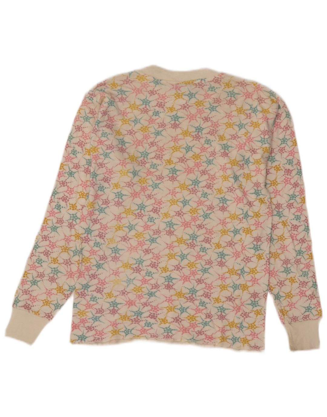 Damska bluza Eddie Bauer UK 12, średnia, złamana biel, geometryczna