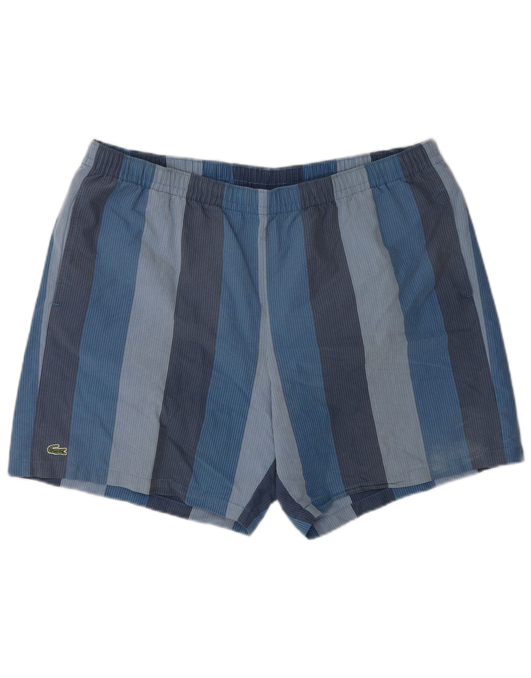 Męskie spodenki kąpielowe Lacoste, rozmiar 8, 3XL, bawełniane, niebieskie paski