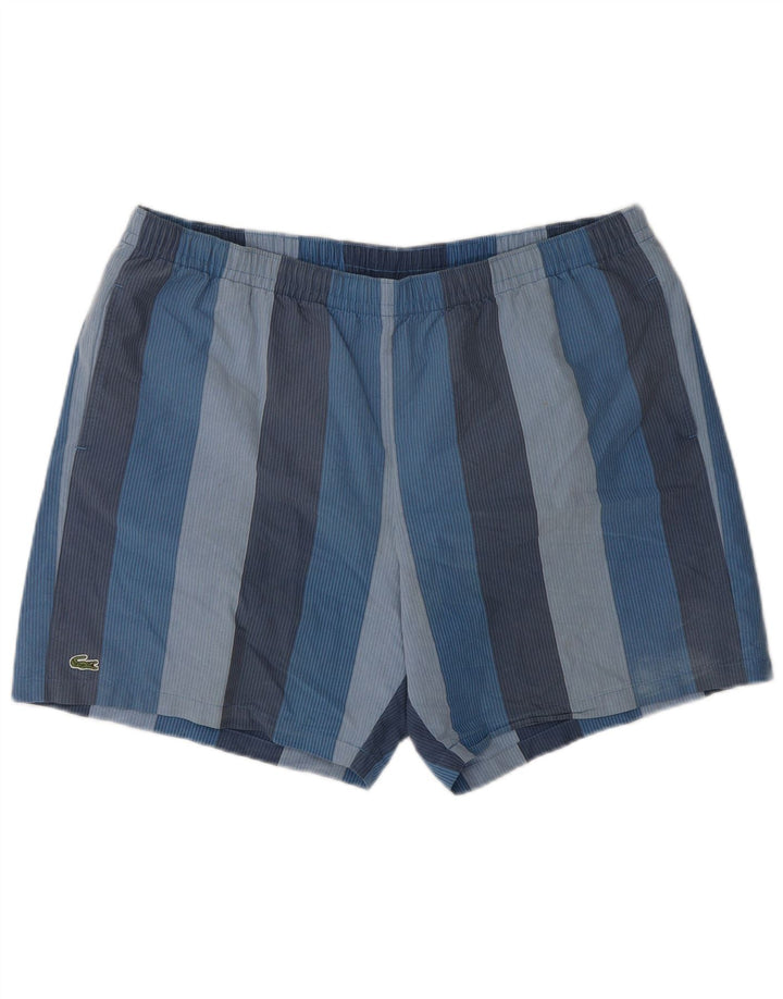 Męskie spodenki kąpielowe Lacoste, rozmiar 8, 3XL, bawełniane, niebieskie paski