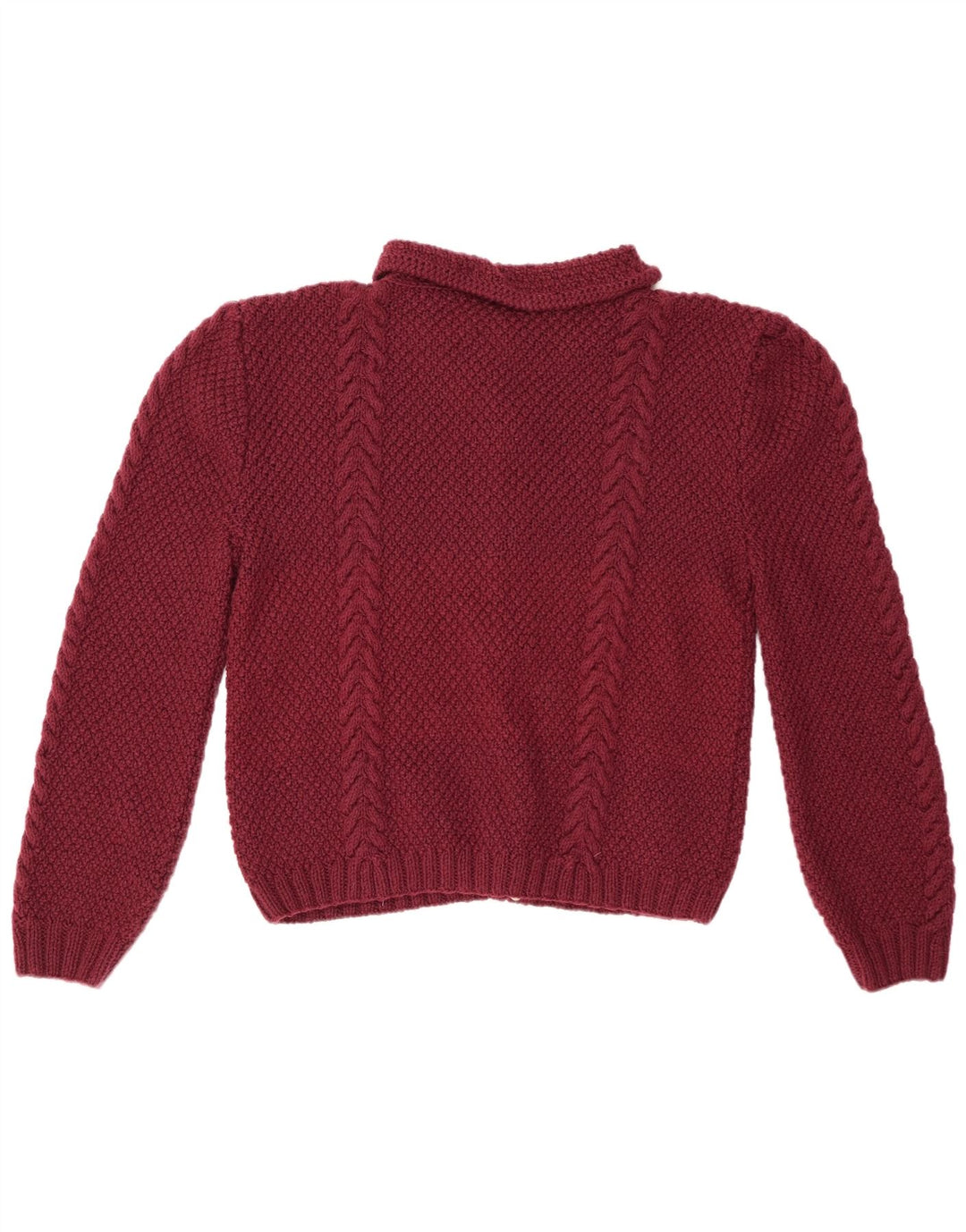 Sweter damski VINTAGE UK 14, duży, bordowy