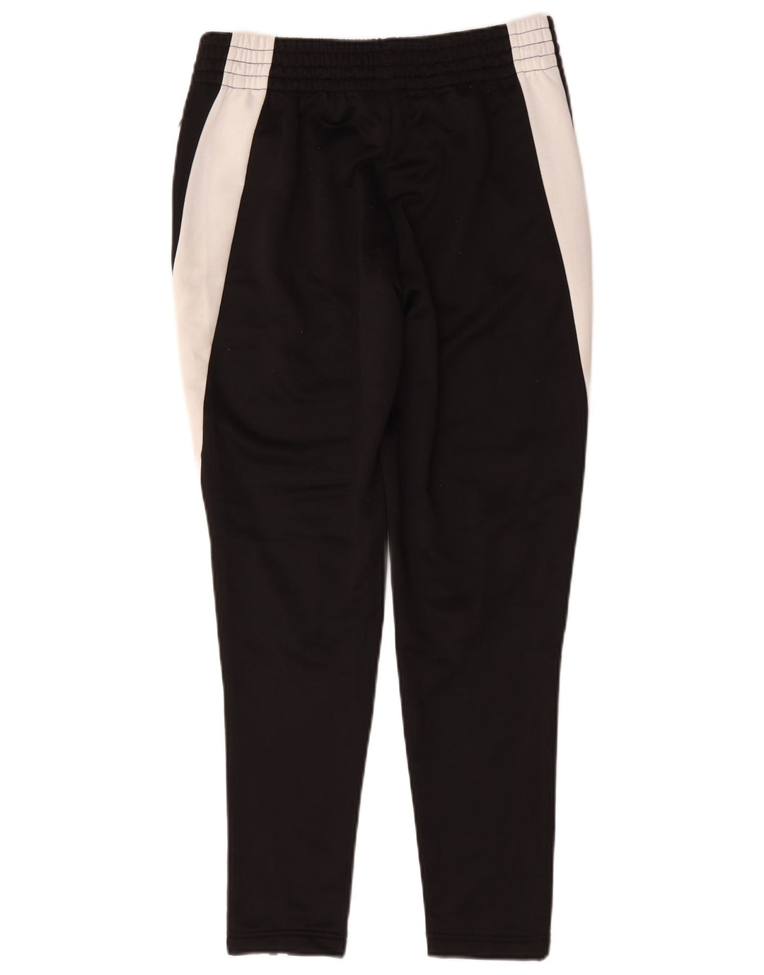 Damskie spodnie dresowe Adidas UK 10, małe, czarne, z blokami kolorów, z poliestru