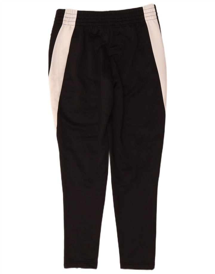 Damskie spodnie dresowe Adidas UK 10, małe, czarne, z blokami kolorów, z poliestru
