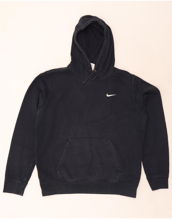Męski sweter z kapturem Nike, duży, granatowy, bawełniany