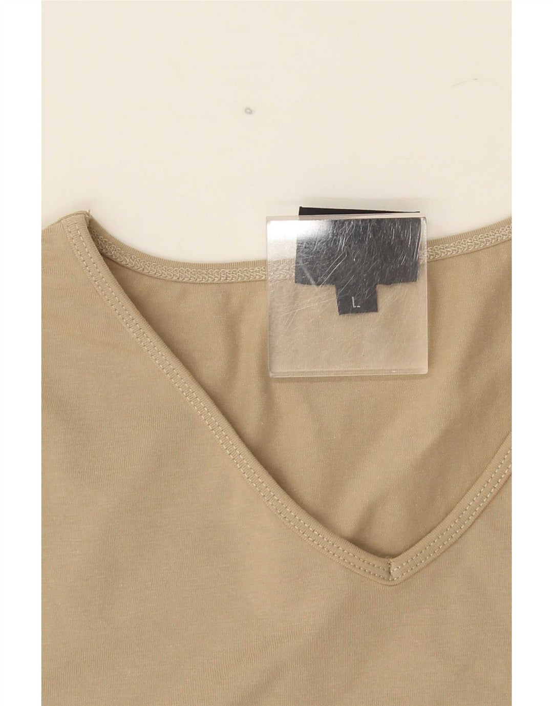 T-shirt damski Trussardi Top UK 14, duży, beżowy