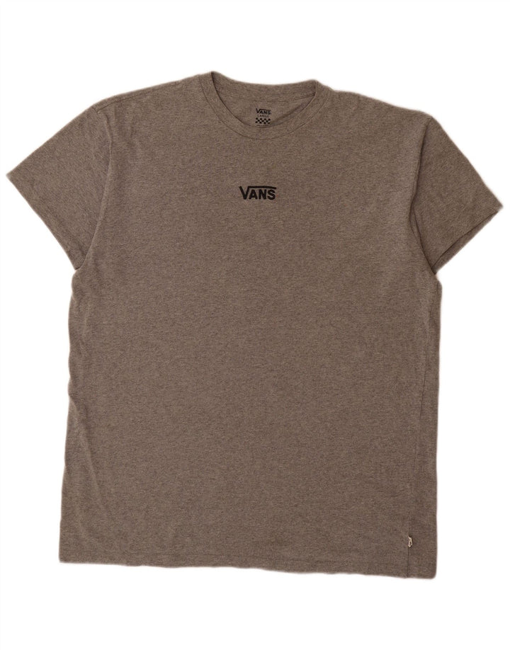 Męski T-shirt Vans, duży, szary, nakrapiany