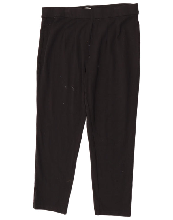 Marks & Spencer Damskie zwężane spodnie codzienne UK 18 XL W36 L26 Czarne