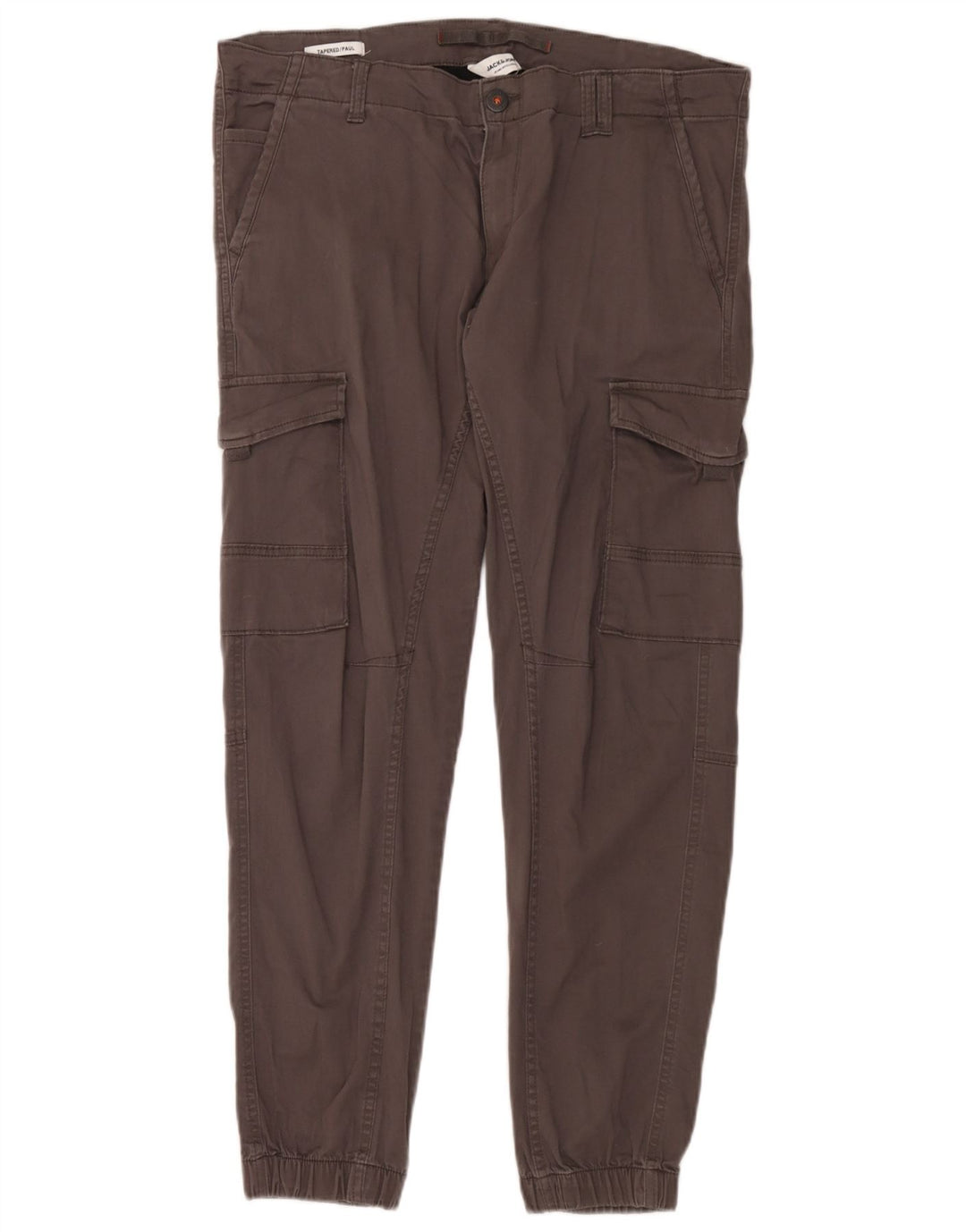 Męskie spodnie cargo Jack & Jones Joggers W36 L32 Szara bawełna