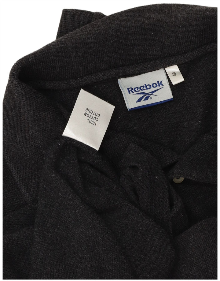 Męska koszulka polo Reebok, duża, szara, bawełniana