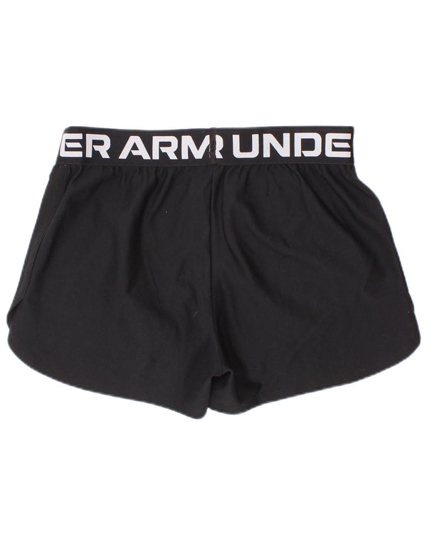 Dziewczęce spodenki sportowe Under Armour Heat Gear Graphic 9-10 lat, średnie czarne
