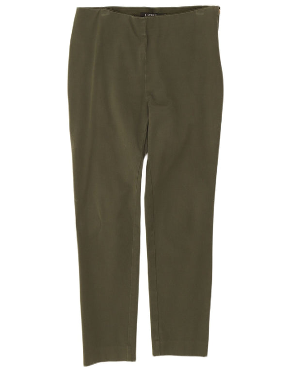 Damskie spodnie casual Ralph Lauren US 8 Medium W30 L26 Zielona wiskoza