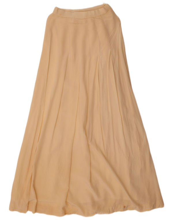 Vintage damska spódnica maxi z wysokim stanem W24 XS w kolorze złamanej bieli