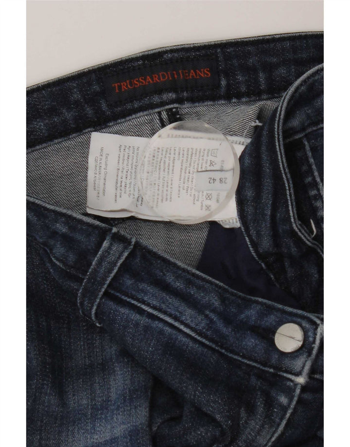 Damskie jeansy Trussardi W28 L28 Niebieskie bawełniane