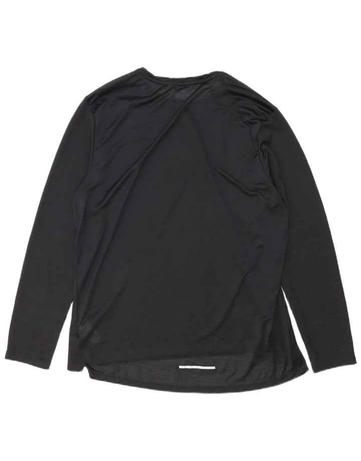 Męska koszulka Nike Dri Fit z długim rękawem XL, czarna, poliestrowa