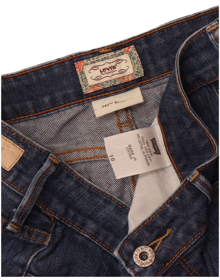 Damskie spodenki jeansowe Levi's 545 Bermudy US 10, duże, W34, niebieska bawełna