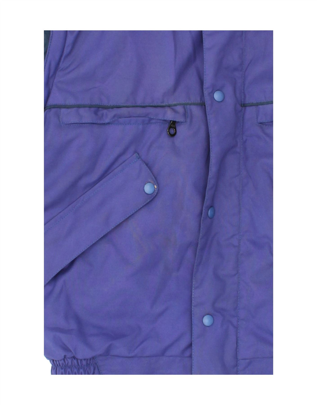 SPYKE Mens Graphic Biker Jacket UK 38 Medium Blue Polyamide Vintage Spyke and Second-Hand Spyke from Messina Hembry 