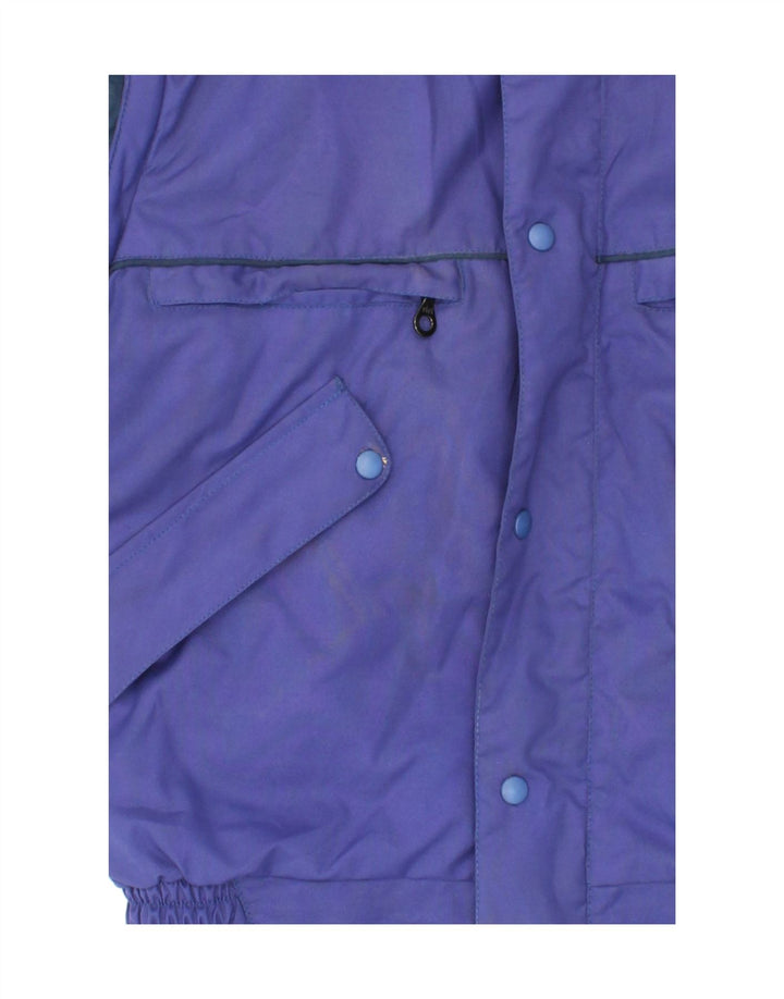 SPYKE Mens Graphic Biker Jacket UK 38 Medium Blue Polyamide Vintage Spyke and Second-Hand Spyke from Messina Hembry 