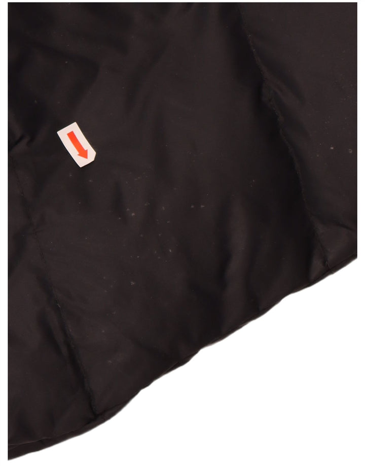 Damski ocieplany płaszcz GUESS UK 14, średni czarny nylon