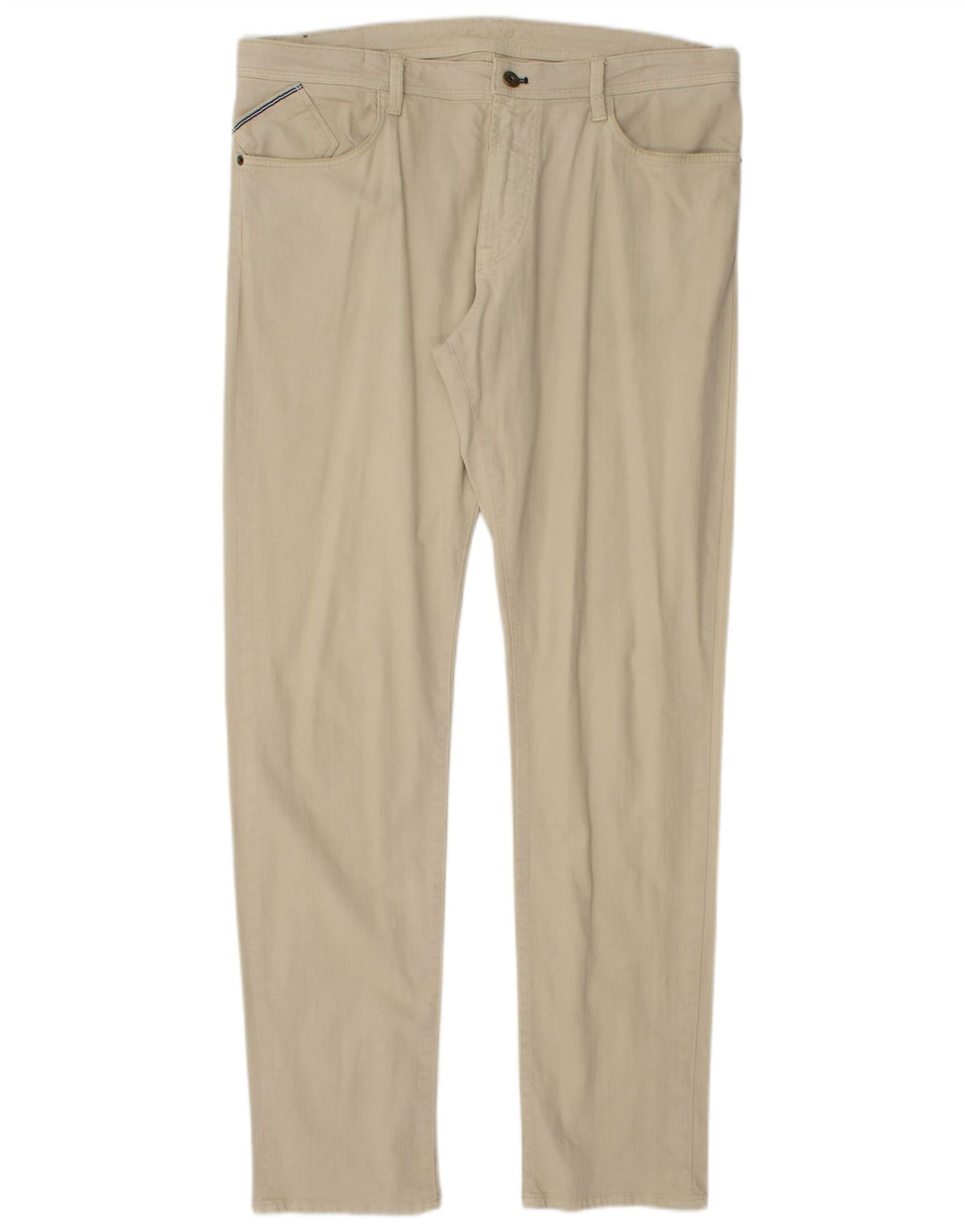 Męskie spodnie typu slim casual Massimo Dutti EU 44 Large W34 L34 Beżowe