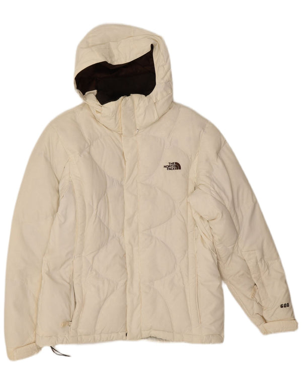 Damska wyściełana kurtka z kapturem The North Face UK 14, średni biały nylon