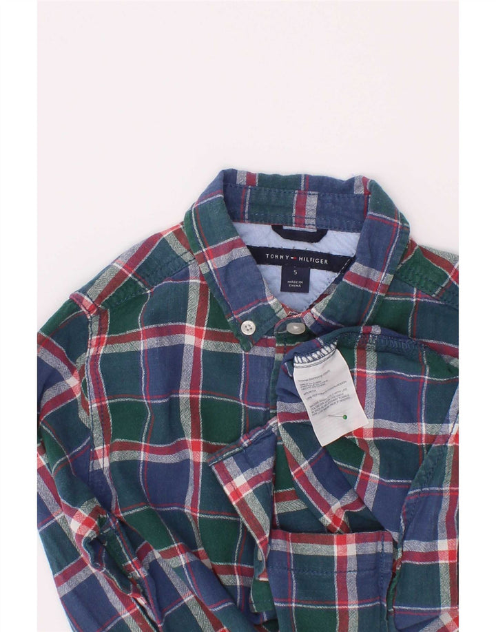 Koszula chłopięca Tommy Hilfiger 4-5 lat, bawełniana w niebieską kratkę