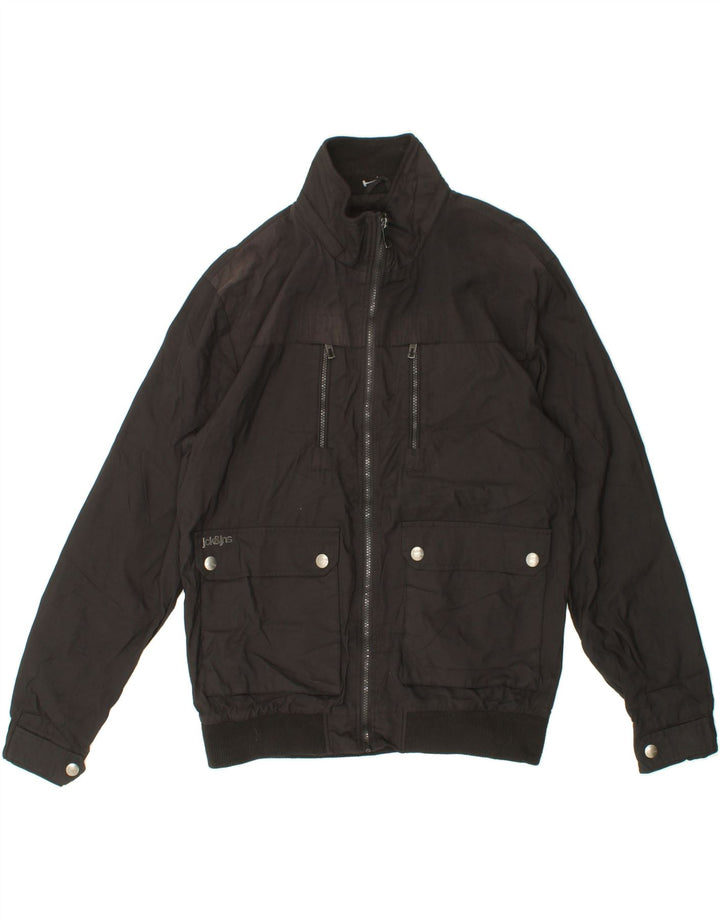 JACK & JONES Mens Bomber Jacket UK 42 XL Black Vintage Jack & Jones and Second-Hand Jack & Jones from Messina Hembry 