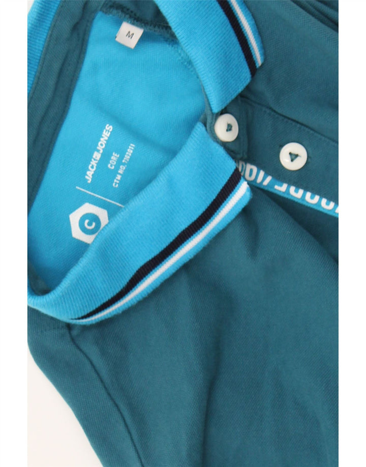JACK & JONES Mens Polo Shirt Medium Blue Cotton Vintage Jack & Jones and Second-Hand Jack & Jones from Messina Hembry 