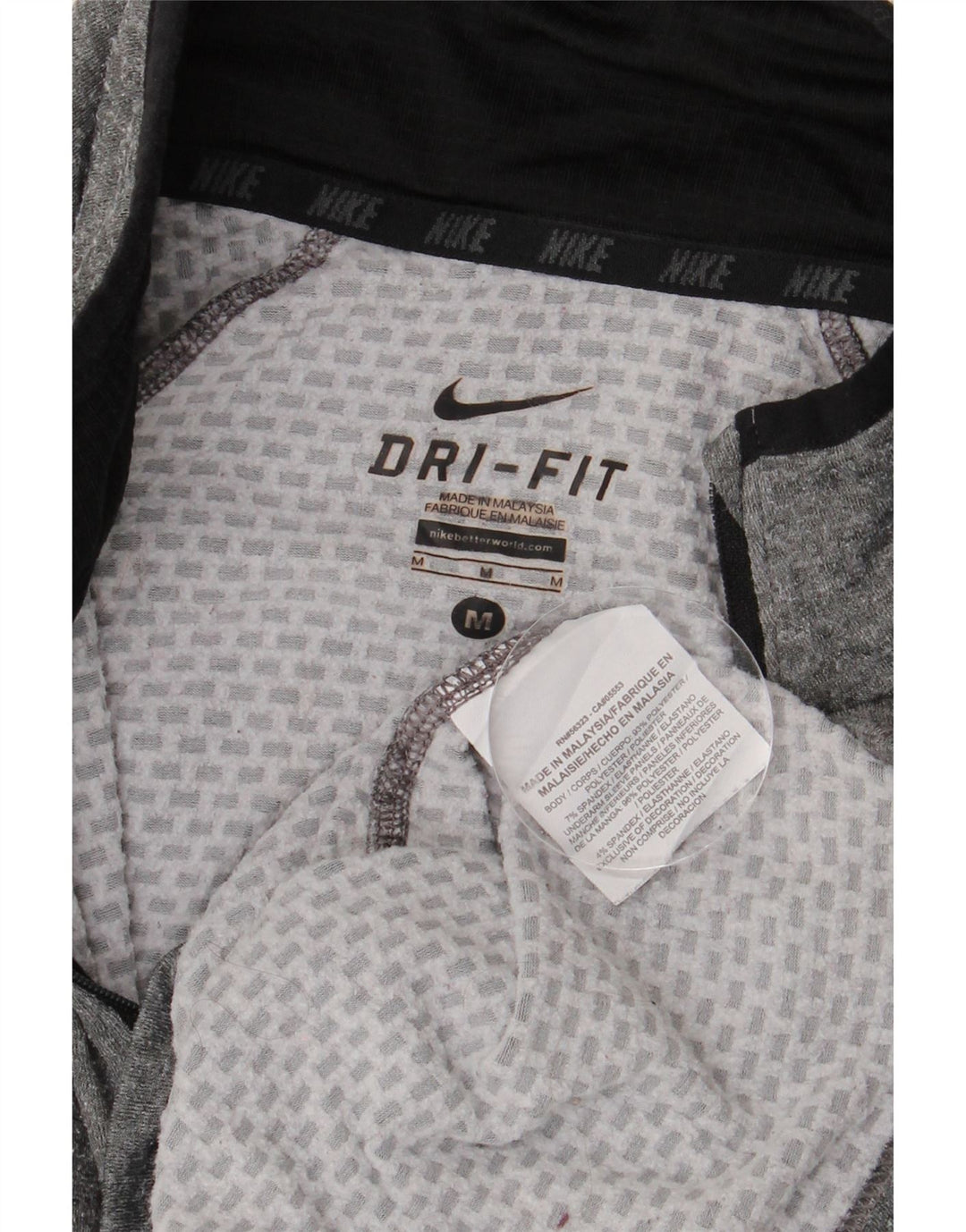 Męski dres NIKE Dri Fit z zamkiem błyskawicznym i zamkiem błyskawicznym w kolorze średnioszarym