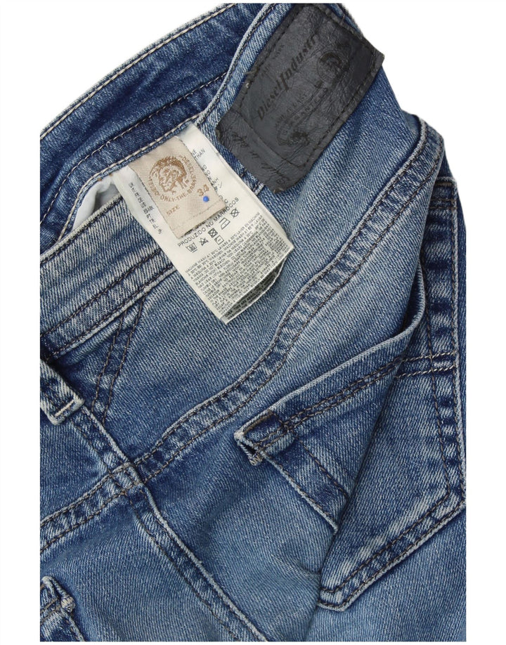 DIESEL Męskie Thavar Slim Jeans W34 L32 Niebieskie bawełniane