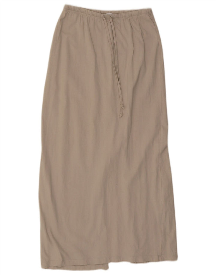 Spódnica maxi damska Zara mała W26 beżowa bawełna