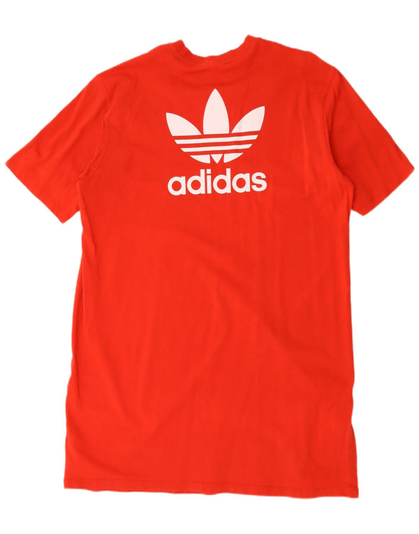 Damska koszulka Adidas Graphic Oversized T-Shirt Dress UK 20 2XL Czerwona bawełna