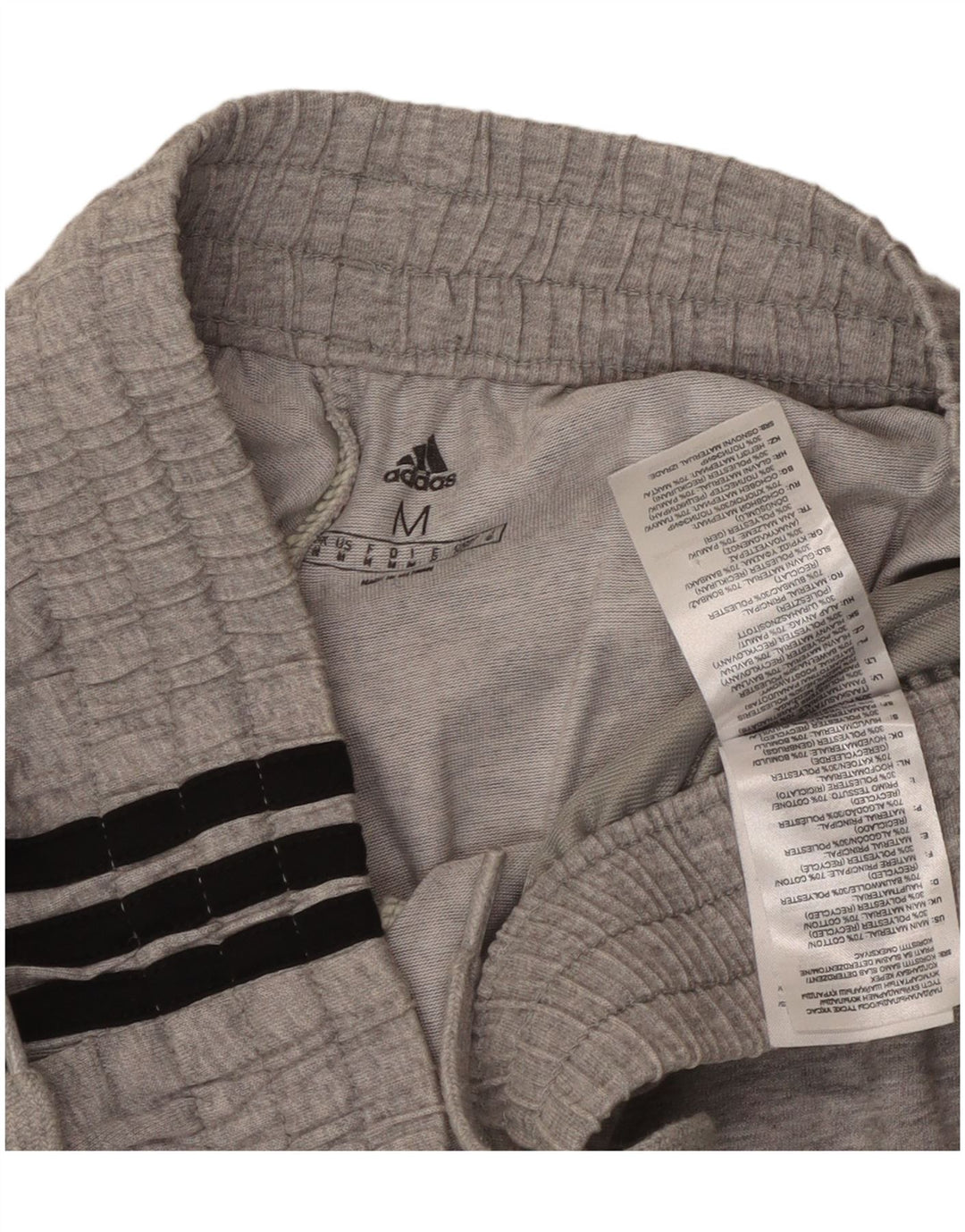 Męskie spodenki sportowe Adidas, średnioszare, bawełniane w cętki