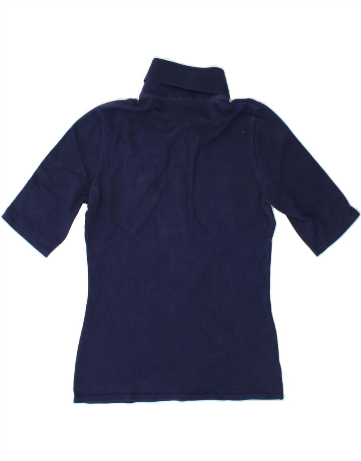 LACOSTE Womens Polo Shirt Size 36 Small Navy Blue Cotton Vintage Lacoste and Second-Hand Lacoste from Messina Hembry 