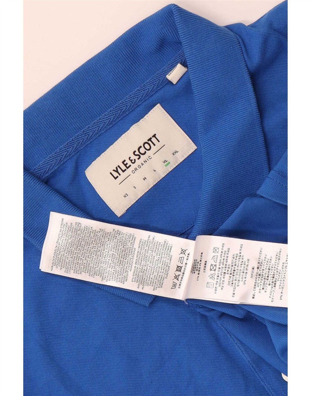 Męska koszulka polo Lyle & Scott XL, niebieska, bawełniana