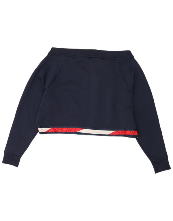 Damska bluza Crop Tommy Hilfiger UK 16, duża, granatowa