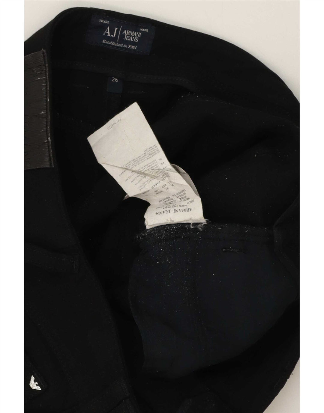 Damskie jeansy Skinny Armani W26 L31 Czarny poliester