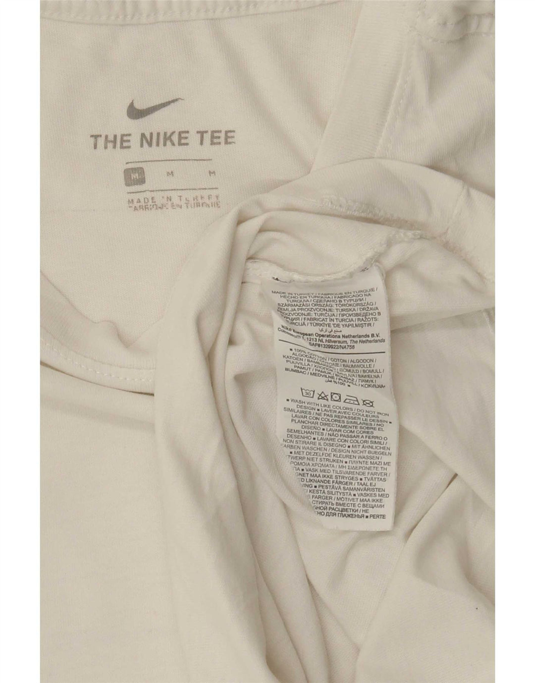 Męski T-shirt Nike Air Graphic Top, średnia biała bawełna