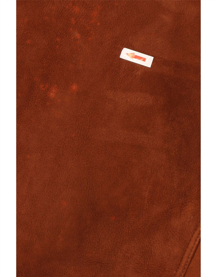 Vintage męska kurtka Shearling IT 46 Small Brown Shearling