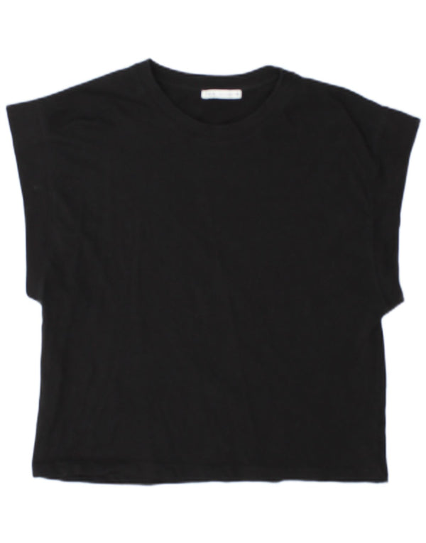 T-shirt damski Zara Top UK 14 Średni czarny