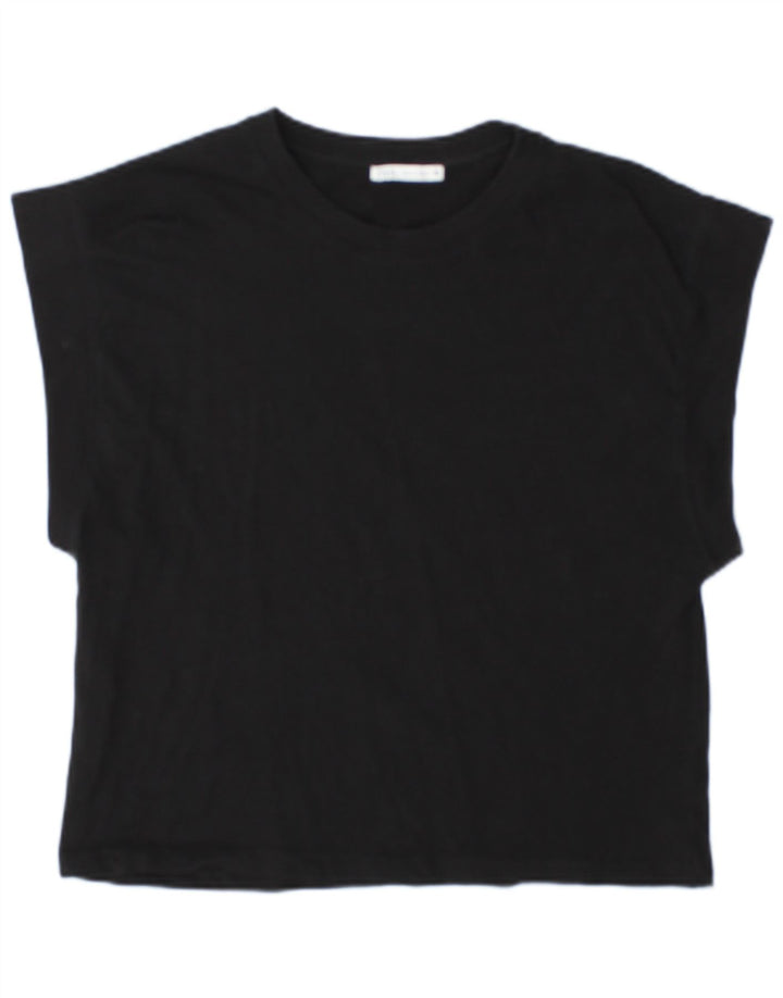 T-shirt damski Zara Top UK 14 Średni czarny