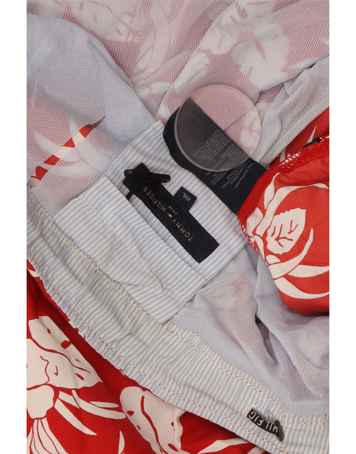 Męskie spodenki kąpielowe TOMMY HILFIGER 2XL, czerwony, kwiatowy poliester